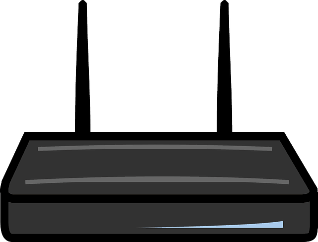 A drawing of a combo modem/router
