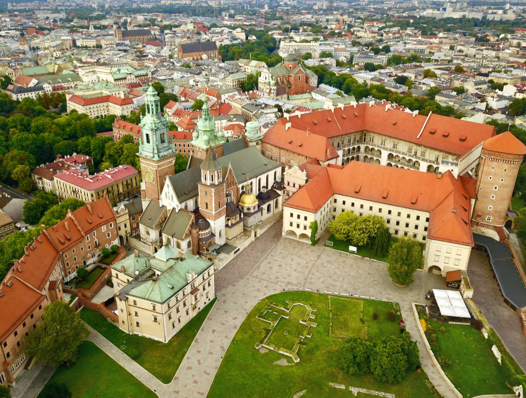 aerial photo from the heights of wawel castle in PX99524