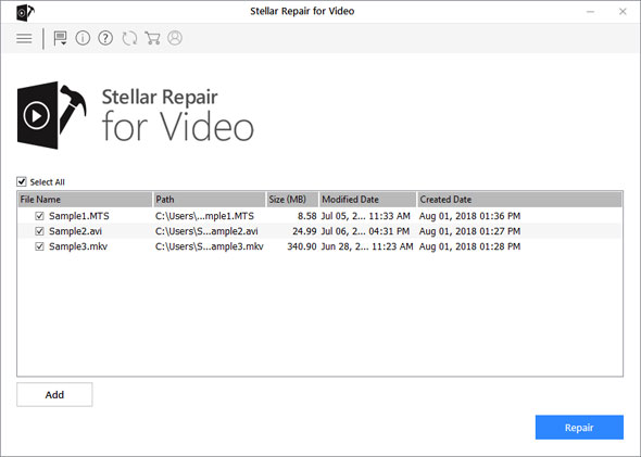 Stellar Repair for Video Repair Files